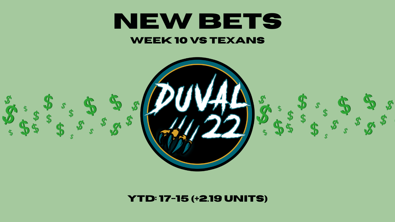 Top Props for Jaguars vs Texans in Week 10