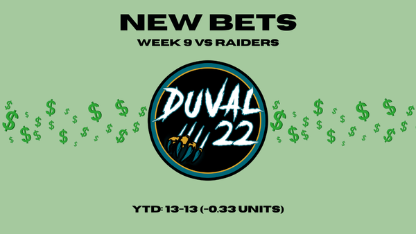 Top Props for Jaguars vs Raiders in Week 9